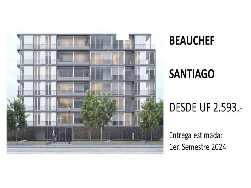 DEPARTAMENTOS NUEVOS EN VENTA SANTIAGO - PROYECTO BEAUCHEF